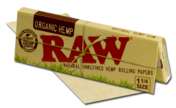 Raw organic hemp papers