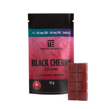 Twisted Extracts Black Cherry 1 to 1 Indica Jelly Bomb