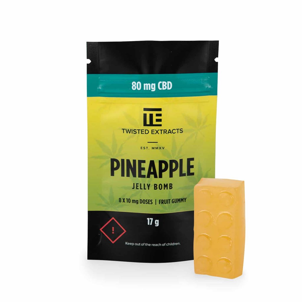 Twisted Extracts Pineapple CBD Jelly Bomb