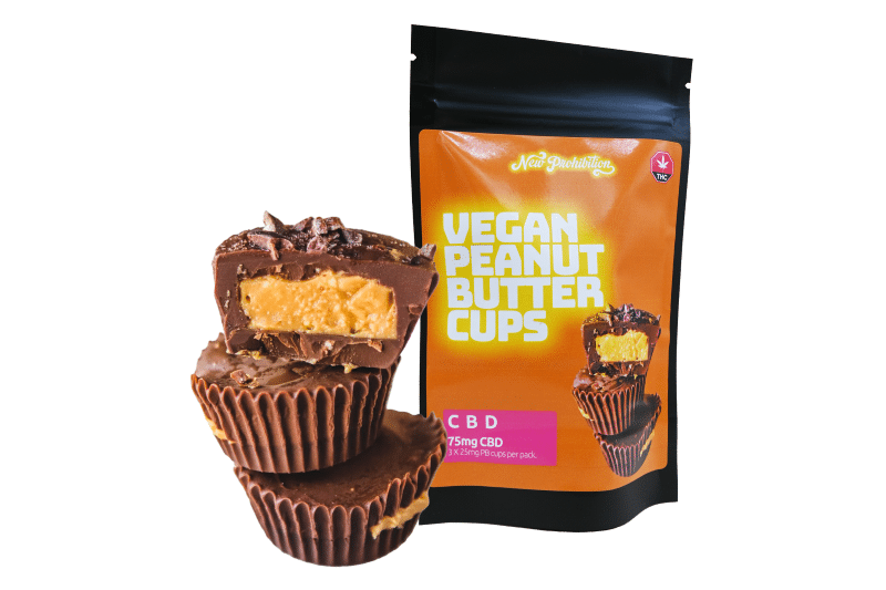 New Prohibition Vegan CBD Peanut Butter Cups – 75mg Pure CBD 1 CBD-peanut-butter-cup2
