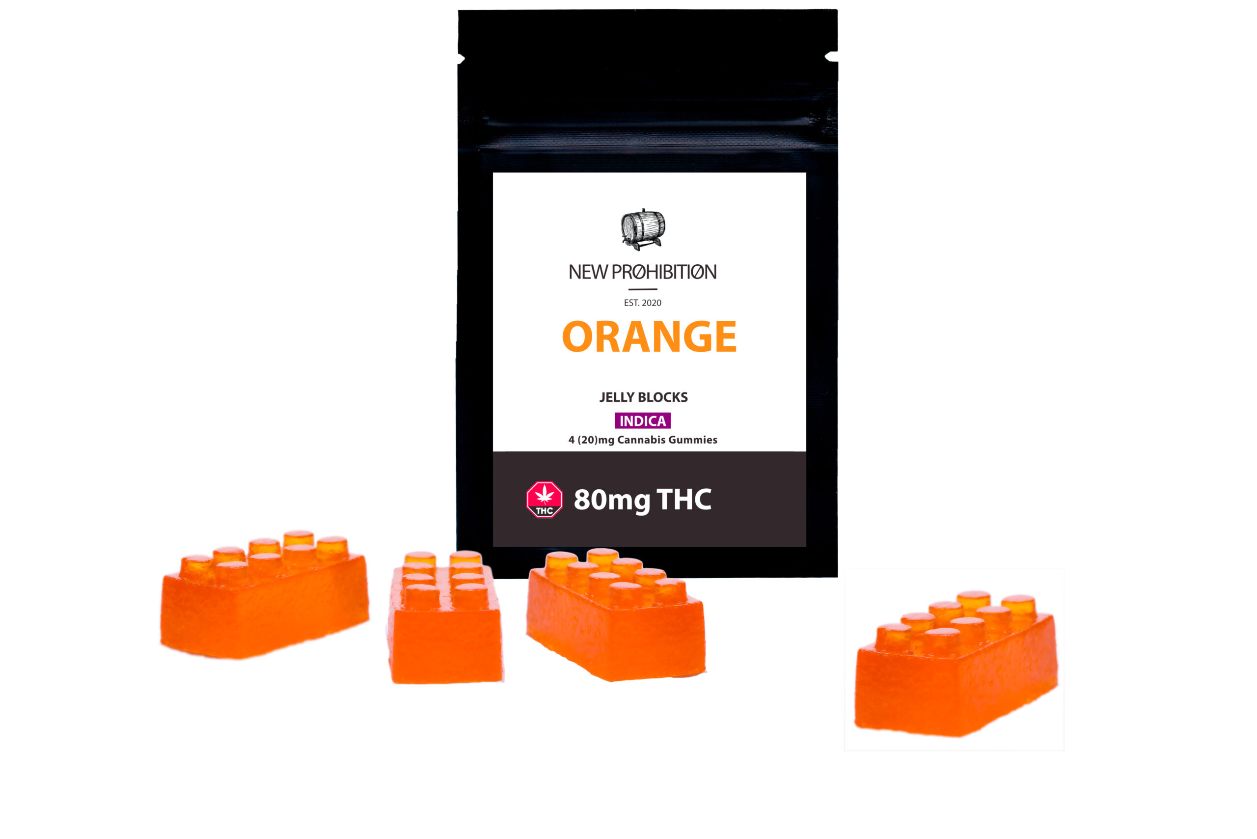 Indica Orange New Prohibition Orange Indica Gummies