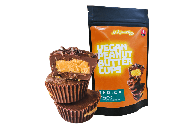 New Prohibition Indica Vegan Peanut Butter Cups – 75mg THC 1 Indica-peanut-butter-cup2