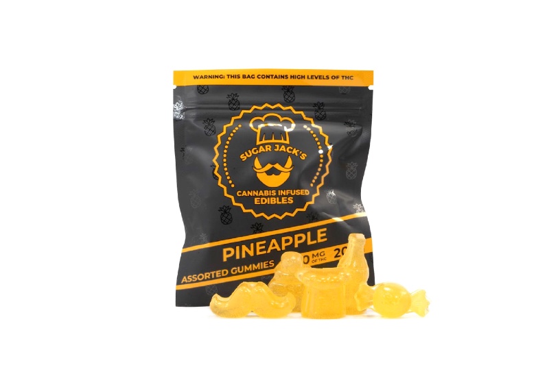 Sugar Jacks Pineapple THC Gummies