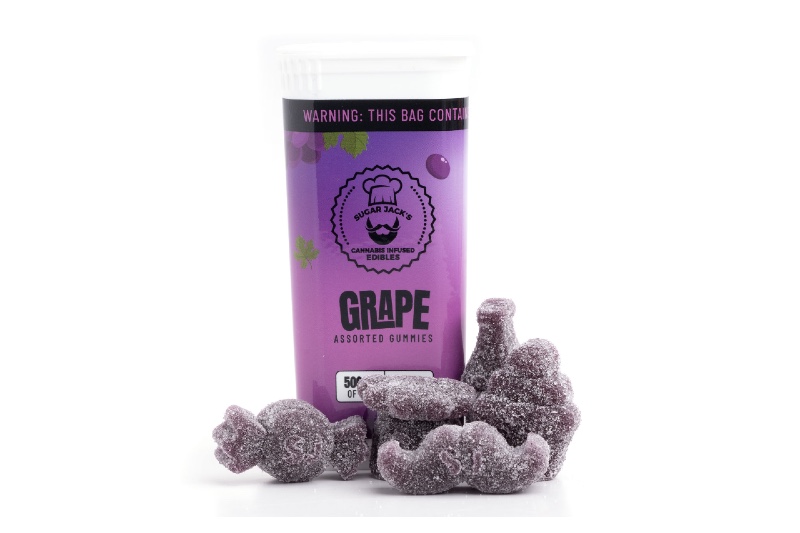 Sugar Jacks Grape 500mg THC Gummies