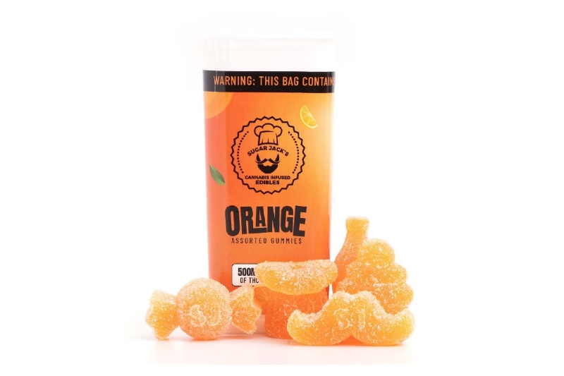 Sugar Jacks Orange 500mg THC Gummies